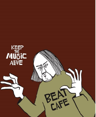 花井祐介　「Keep the Music Alive at Beatcafe」の買取作品画像　シルクスクリーン